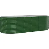 vidaXL -Planungsbox 249x100x68 cm Pulver -Stahlgrün