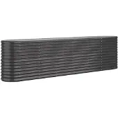 vidaXL -Planungsbox 260x40x68 cm Pulver -bezogener Stahl -Anthrazit -Verschärfen