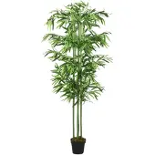 vidaXL Bambou artificiel 240 feuilles 80 cm vert