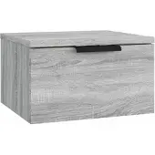 vidaXL Table de chevet murale Sonoma gris 34x30x20 cm