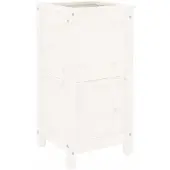 vidaXL Jardinière blanc 40x40x78 cm bois massif de pin