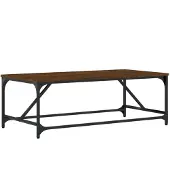 vidaXL Table basse marron imitation chêne 100x50x35 cm Bois composite