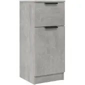 vidaXL Sideboard gris béton 30x30x70 cm Bois composite