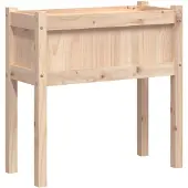 vidaXL Jardinières avec pieds 70x31x70 cm bois de pin massif