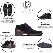 Bugatti Bottines à lacets marron