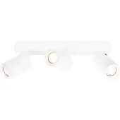 LEDVION Spot LED Plafond Blanc 3 spot Rectangulaire GU10 3W blanc neutre