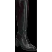 Wonders pour femme. I-9220_5716_5792 Bottes en Cuir Rivet 20 Noir (38), 5 à 8 cm, Fermeture éclair, Casuel, Classique
