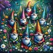 Alipson Puzzle Puzzle Les Nains de Jardin au Printemps - 1000 pièces