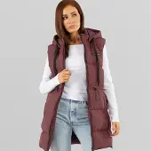 L'amore Couture Gilet Femme Starlight Bordeaux