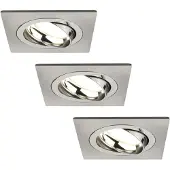 LEDVION lot de 3 spot encastrable LED carre 3W blanc neutre