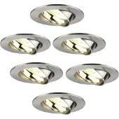LEDVION lot de 6 spot encastre LED rond 3W dimmable blanc chaud