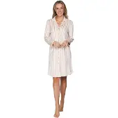 Pastunette Chemise de nuit 'Softness' beige / crème / marron