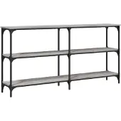 vidaXL Table console sonoma gris 150x29x75 cm bois d'ingénierie