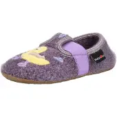 Haflinger Pantoufle aubergine