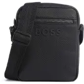 BOSS Sac reporter texturé à logo ton sur ton