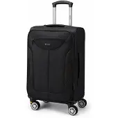 Solier Valise cabine , 25 litres, trolley, 4 roulettes, extensible