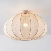 LumenXL Plafonnier Ecruva avec abat-jour en tissu beige clair