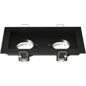 LEDVION spot encastrable LED noir douille GU10 dimmable