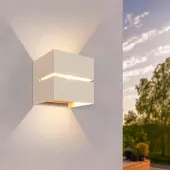LEDVION applique murale LED beige 3W IP54 Up Down
