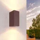 LEDVION applique extérieure Cube rouille GU10