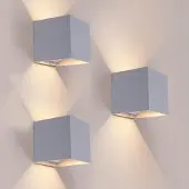 LEDVION Lot de 3 Applique Murale LED Rechargeable USB avec Détecteur