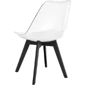 Leobert Chaise - - Mark - Transparent/Pieds Noirs - 49 X 43 X 82 Cm