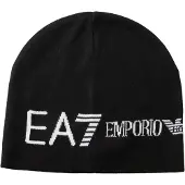 Emporio Armani Bonnet noir / blanc