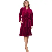 Pastunette Robe de chambre 'Rosewood Comfort' rouge foncé