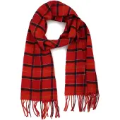 Barbour Foulard Tartan Lambswool Rouge