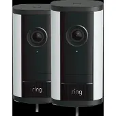 Ring Spotlight Cam Pro 2e Génération Filaire Noir Lot de 2
