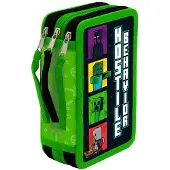 Minecraft Trousse à 3 compartiments avec contenu