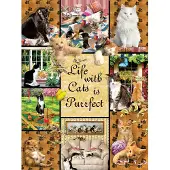 Sunsout Puzzle Une Vie Parfaite grâce aux Chats - 1000 pièces