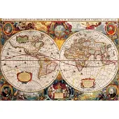 Bluebird Puzzle Puzzle Carte Antique du Monde - 1000 pièces
