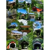 Sunsout Puzzle Ponts Couverts de Nouvelle-Angleterre - 1000 pièces