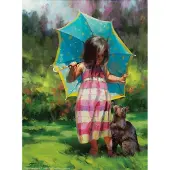 Sunsout Puzzle Pièces XXL - The Teal Umbrella - 500 à 999 pièces