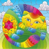Yazz Puzzle Cat in the Circle - 1000 pièces