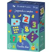 Bluebird Puzzle Puzzle Puzzles duo - J'apprends à Compter - 10 à 25 pièces