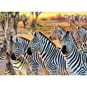 Sunsout Puzzle Pièces XXL - Zèbres Et Amis - 500 à 999 pièces