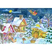 Grafika Puzzle La Viste du Père Noël - 1000 pièces