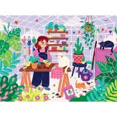 Pièce Rapportée Puzzle La Serre Aux Chats - 1000 pièces