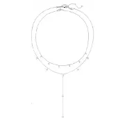 Hey Happiness Chaîne 'Ellipse Duo' argent