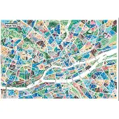 Grafika Puzzle Carte de Nantes - 1000 pièces