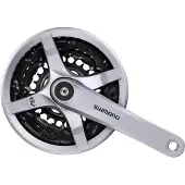 Shimano Fc-ty501 Crankset Argenté 175 mm / 42/34/24t
