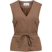 Object Gilet de costume 'OBJLisa' chocolat