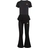 Adidas Originals Set 'SLIM KNITTED TEE LEGGINGS' crème / noir / blanc