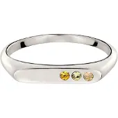 Elli Bague champagne / or / orange foncé / argent