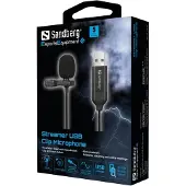 Sandberg Streamer Microphone à clip USB