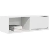 vidaXL Armoire TV blanche 80x31x25,5 cm Bois composite