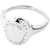 Pilgrim Bague 'Here' argent / transparent