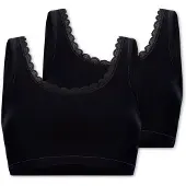 Schiesser Soutien-gorge ' Cotton Lace ' noir